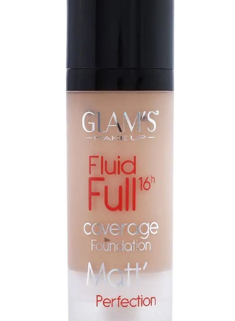 Glam's Fluid Full Matte Foundation #222 Nude - Image 2