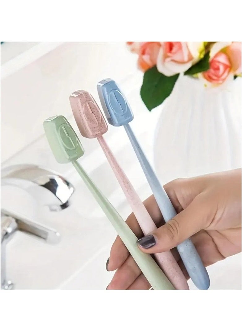 ٤ قطع من أغطية رؤوس فرشاة الأسنان، حافظة حماية محمولة لحامل فرشاة الأسنان، مناسبة للسفر والتخييم والحمام. - Image 5