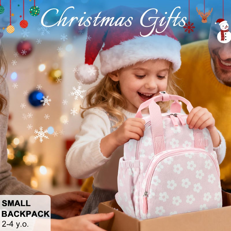 Bluboon Toddler Backpack for Girls Boys 2-4 Cute 12" Preschool Kindergarten Backpacks Kids Daycare Bags School Trave, toddler girl gifts, 3 Year Old Girl Gifts - Image 2