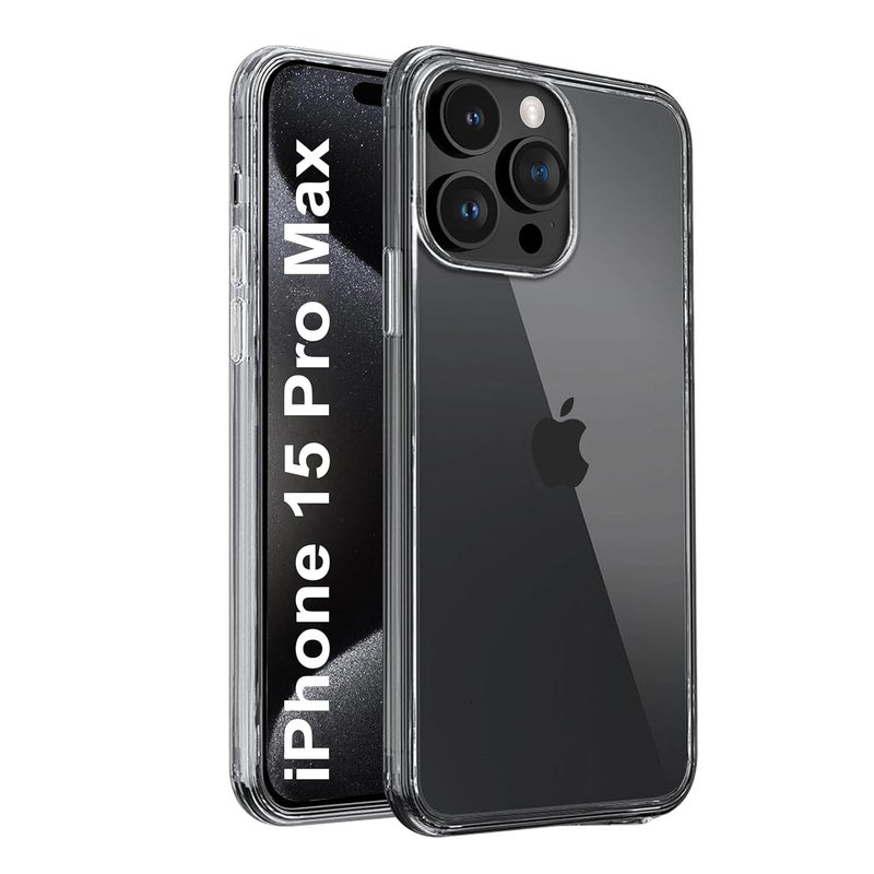 Cedo iPhone 15 Pro Max (6.7 Inch) Clear Case | Soft Flexible Slim-Fit | Full Body 360 Protection Shock Proof TPU Back Cover (Transparent) - Image 1