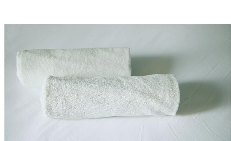 MERARO Cotton 405 GSM Hand Towel Set of 2 Extra Soft Absorbent Large Size Hand Towels for Men Women Highly Absorbent Quick Dry for Home Beach Gym Salon Napkin Pool Size 53cm x 35cm White - Image 5
