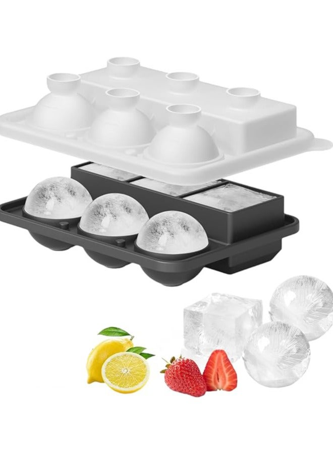 بيوينتي قالب ثلج فاخر - صُنعت صينية الثلج من سيليكون عالي الجودة يتميز بمرونة فائقة. سواءً كنت تُقام حفلًا ضخمًا أو تستمتع بليلة هادئة في منزلك، فإن هذا القالب يُعتبر الإضافة المثالية لمستلزمات المطبخ الراقية. - Image 1