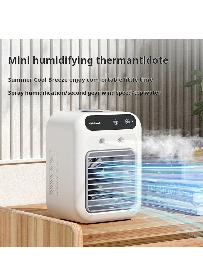 Portable Air Cooler, Air Conditioner,Mini Humidifier Misting Fan With 500ml Tank - Image 1
