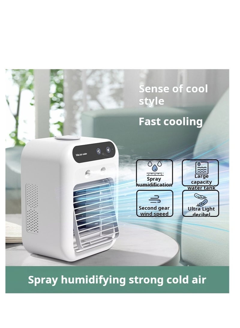 Portable Air Cooler, Air Conditioner,Mini Humidifier Misting Fan With 500ml Tank - Image 2