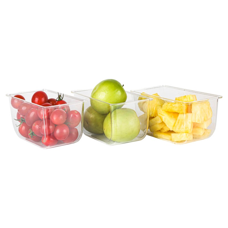 IVYHOME Ice Chilled 5 Compartment Condiment Server Caddy | Fruit Serving Tray | Condiment Pots with 5 Removable Dishes Over 2 Cup Capacity Each and Hinged Lid - Image 4