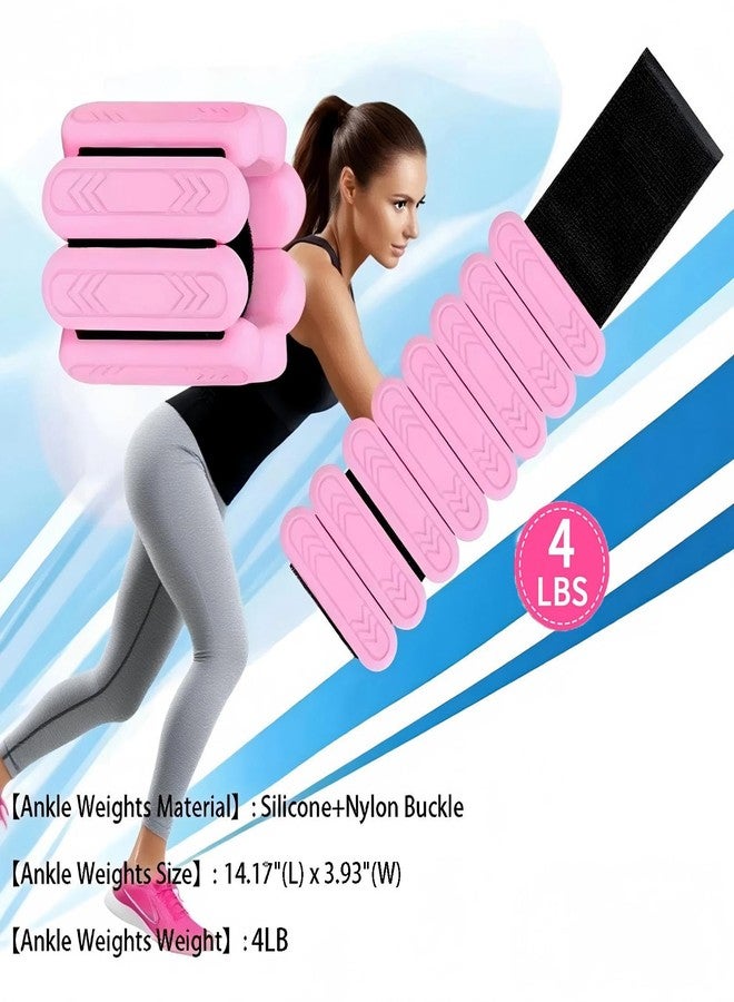 Smlper Ankle Weights Set of 2(0.5/1/2 lb Each) - Ankle Weights for Women, Adjustable Wrist Weights with Premium Silicone for Gym, Pilates, Yoga, Running, Swimming - Image 3