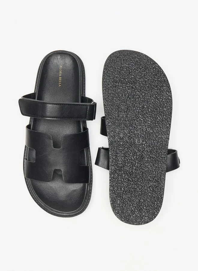 Flora Bella By Shoexpress Solid Slip-On Flat Sandals