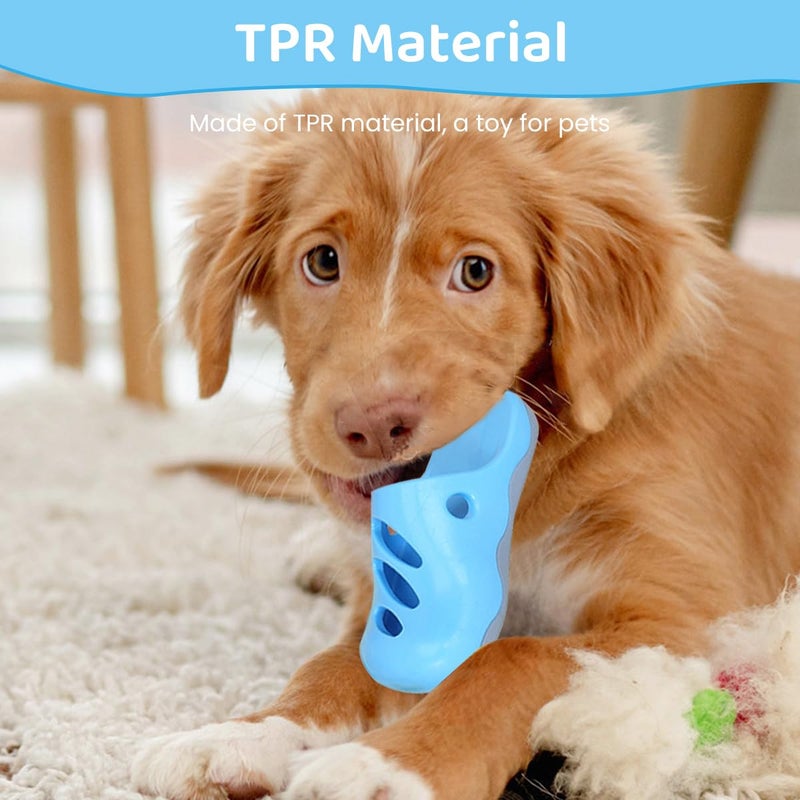 Qpets® Pet Bathing Brush, Silicone Dog & Cat Brush, 2 In 1 Innovative Slipper Design Pet Bite Toy With Rotatable Handle & Massage Nubs for Grooming & Relaxation - Image 4
