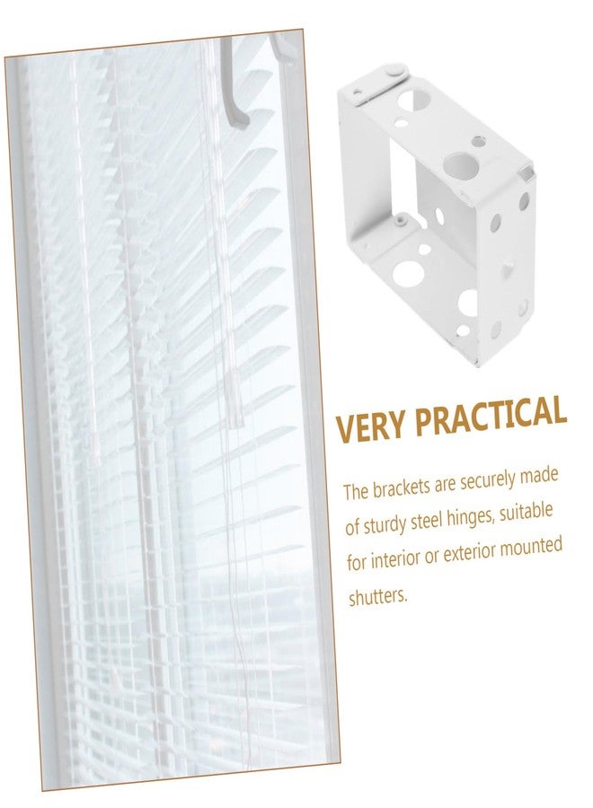 Artibetter 4pcs Window Blind Headrail Brackets for Easy Installation Mounting Holders for Blinds Compatible Curtain Types Strong Support Secure Fitting - Image 4