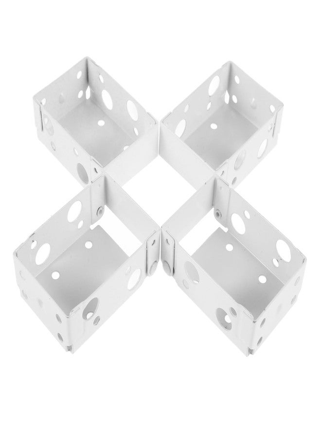 Artibetter 4pcs Window Blind Headrail Brackets for Easy Installation Mounting Holders for Blinds Compatible Curtain Types Strong Support Secure Fitting - Image 1