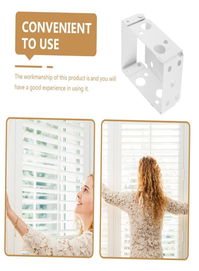 Artibetter 4pcs Window Blind Headrail Brackets for Easy Installation Mounting Holders for Blinds Compatible Curtain Types Strong Support Secure Fitting - Image 5