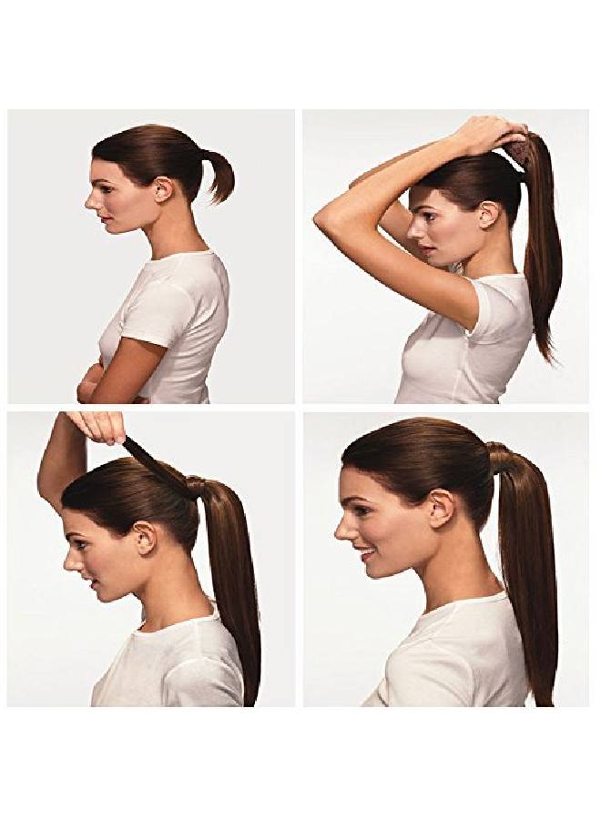 Lelinta 18" Wavy Curly Wrap Around Ponytail Extension For Woman Synthetic Hair Extension 18 Inchcurly Medium Browncurly - Image 5