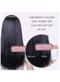 General Portable Hair Straightener Ionic Brush Electric Ceramic Straightening Comb 20s Quick Heated Anti-Scald Modelling Brush Styling Tools  - Image 3
