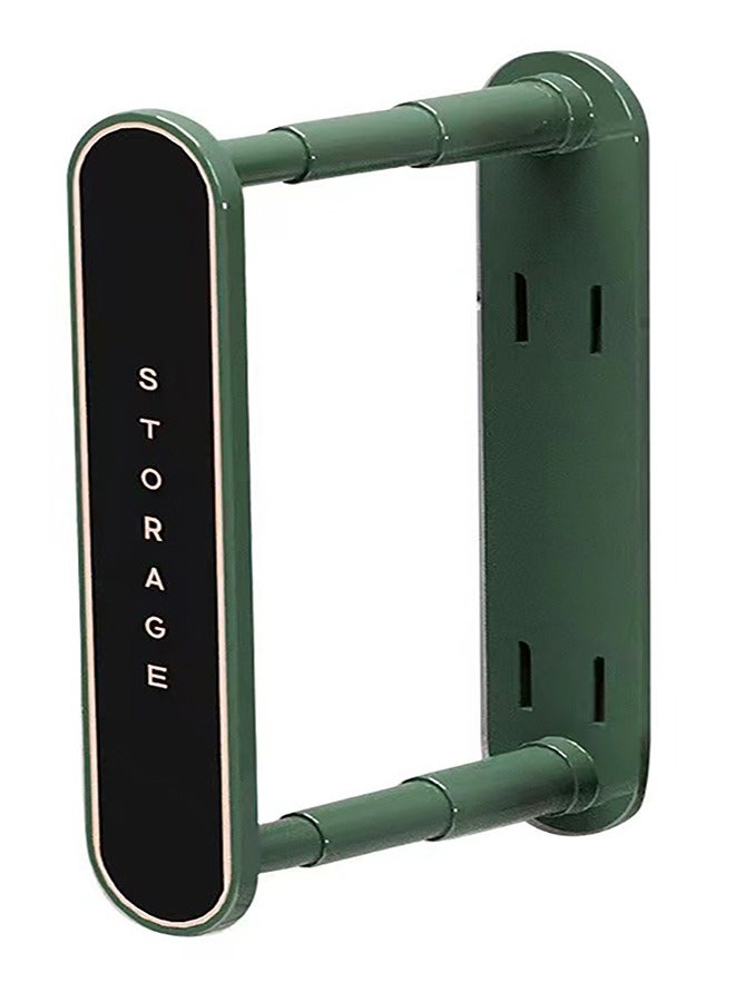 Loquat Coat Hanger Organizer non perforated wall mounted clothes hanger storage rack green - Image 1