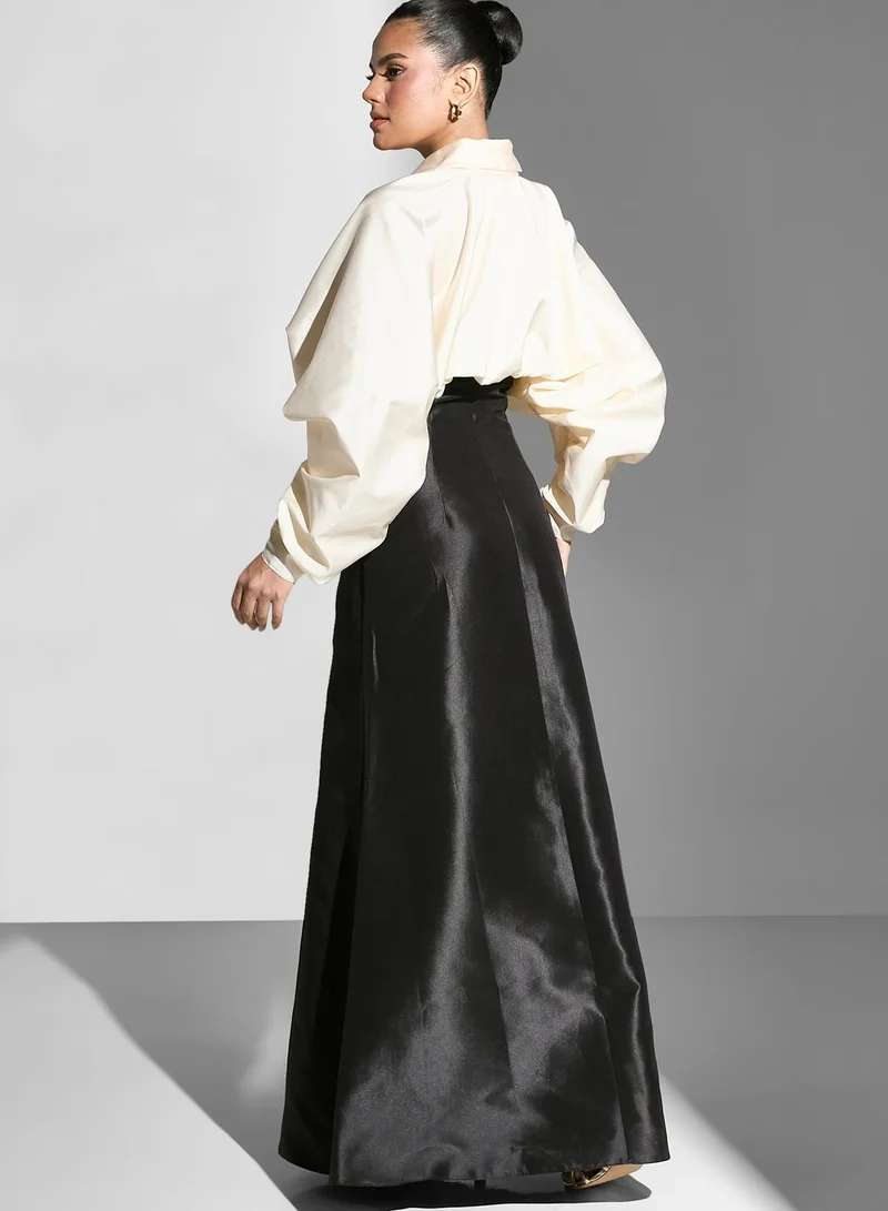 Namshi x Color Block A-line Gown