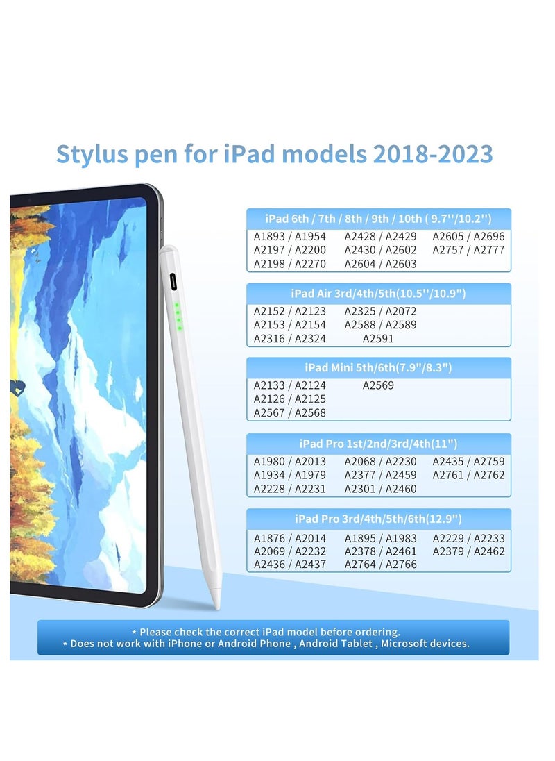 Generic - Stylus Pen for iPad with Active Pen with Palm Rejection and Smart Touch Magnetic Shortcut Key - Image 1
