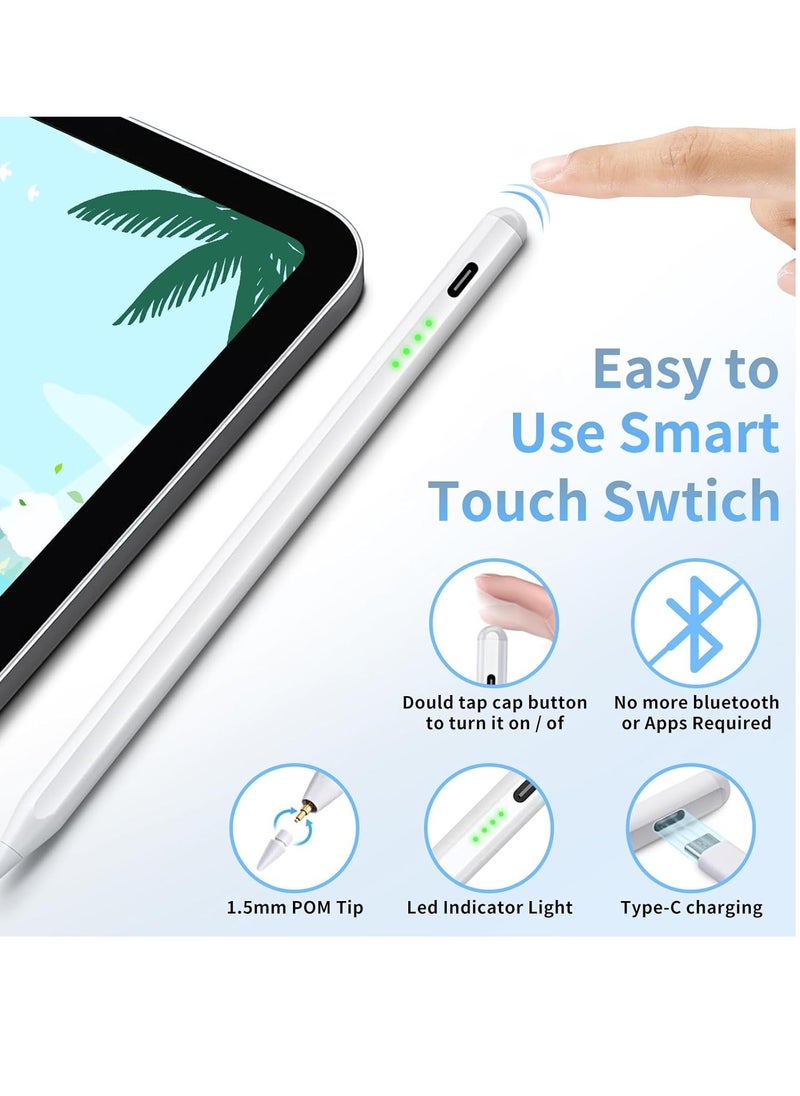 Generic - Stylus Pen for iPad with Active Pen with Palm Rejection and Smart Touch Magnetic Shortcut Key - Image 1