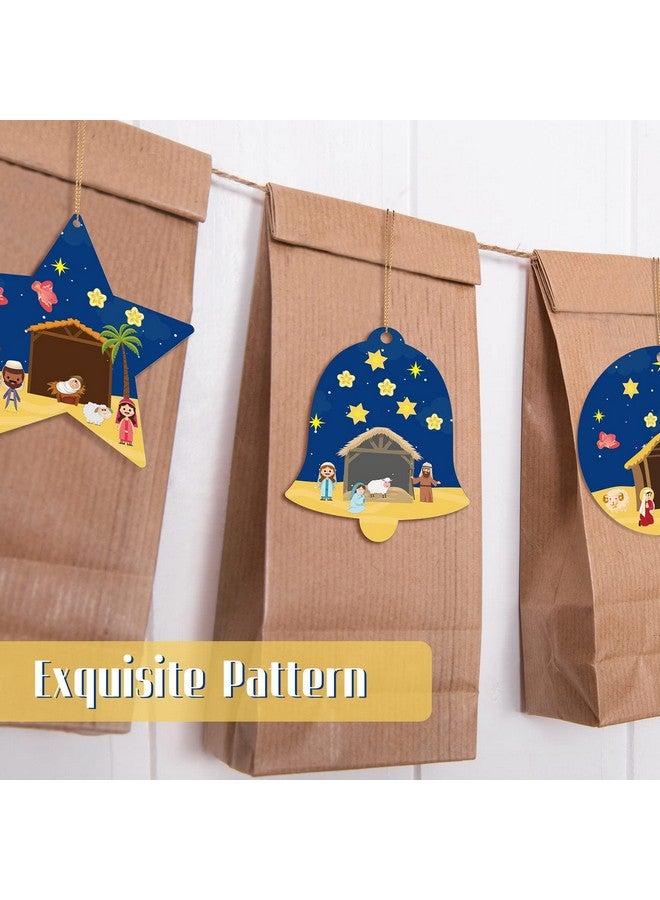 Yinder Set Of 18 Make A Nativity Scene Sticker Funny Christmas Crafts For Kids Jesus Stickers Nativity Scene Religious Stickers Build Your Own Christmas Crafts For Christmas Party Classroom Activity Favors - Image 5