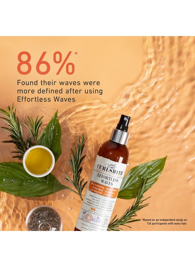 CURLSMITH CURLSMITH - Effortless Waves Styling Spray, Lightweight and Moisturising, Reduce Frizz, Natural Look, For Wavy and Curly Hair, Vegan (59ml/2 fl oz) Trial or Travel Size  - Image 3