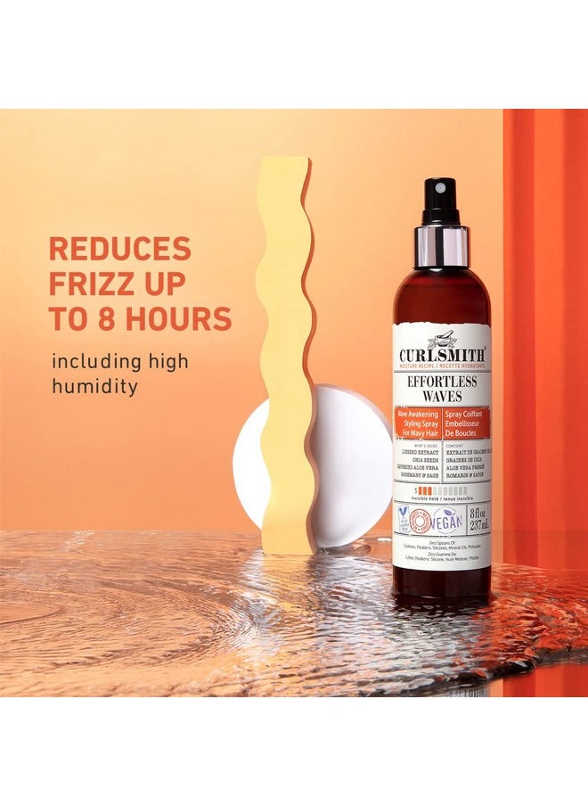 CURLSMITH CURLSMITH - Effortless Waves Styling Spray, Lightweight and Moisturising, Reduce Frizz, Natural Look, For Wavy and Curly Hair, Vegan (59ml/2 fl oz) Trial or Travel Size  - Image 4