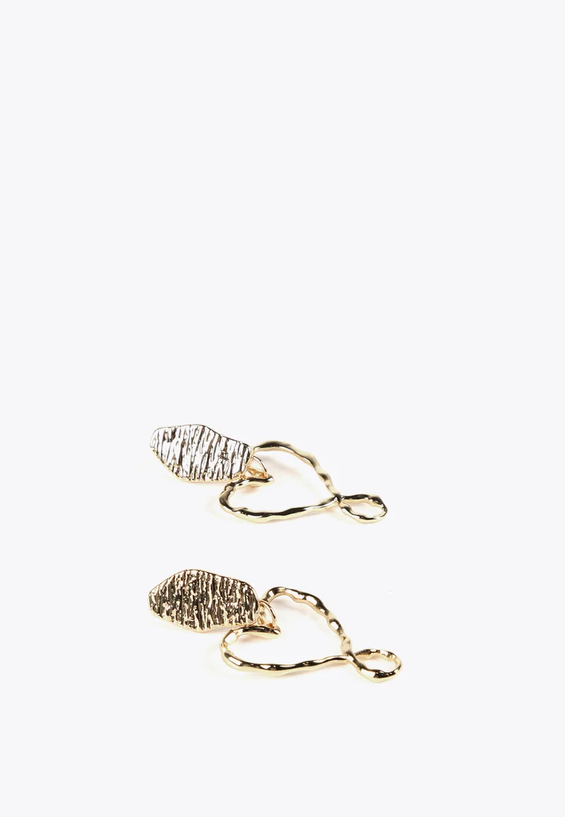 Lola Casademunt Golden Heart Earrings