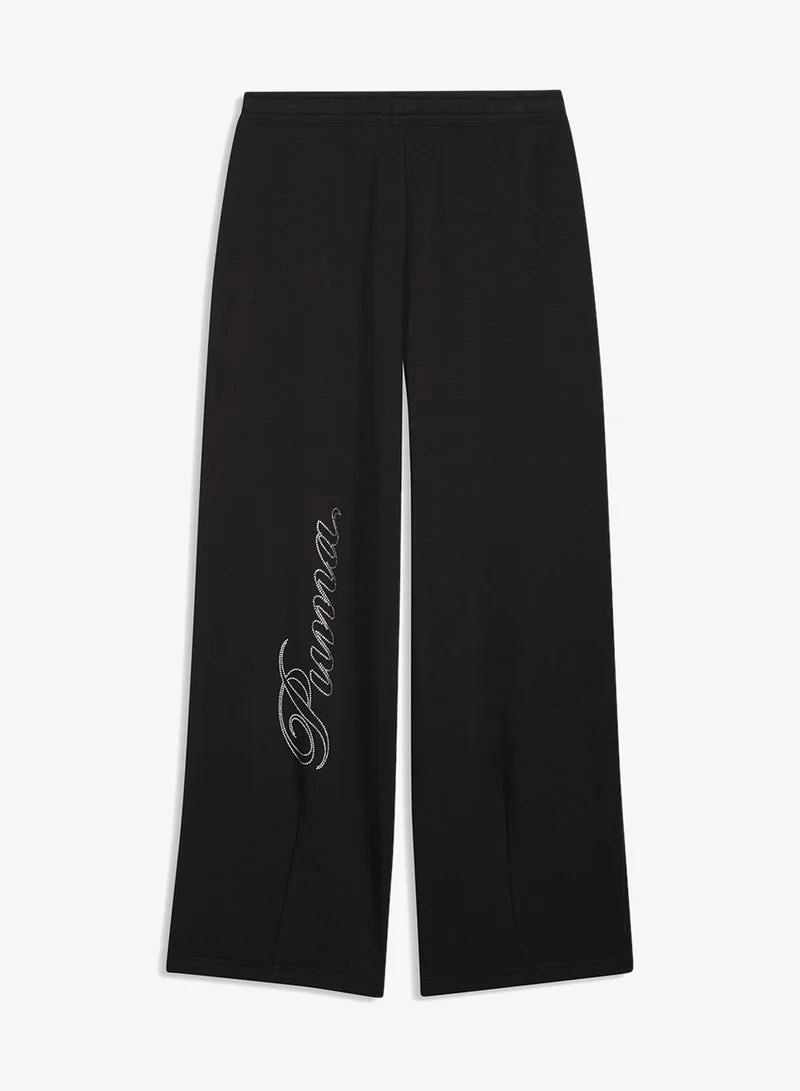 PUMA Essential Luxe Graphic Slouchy Pants