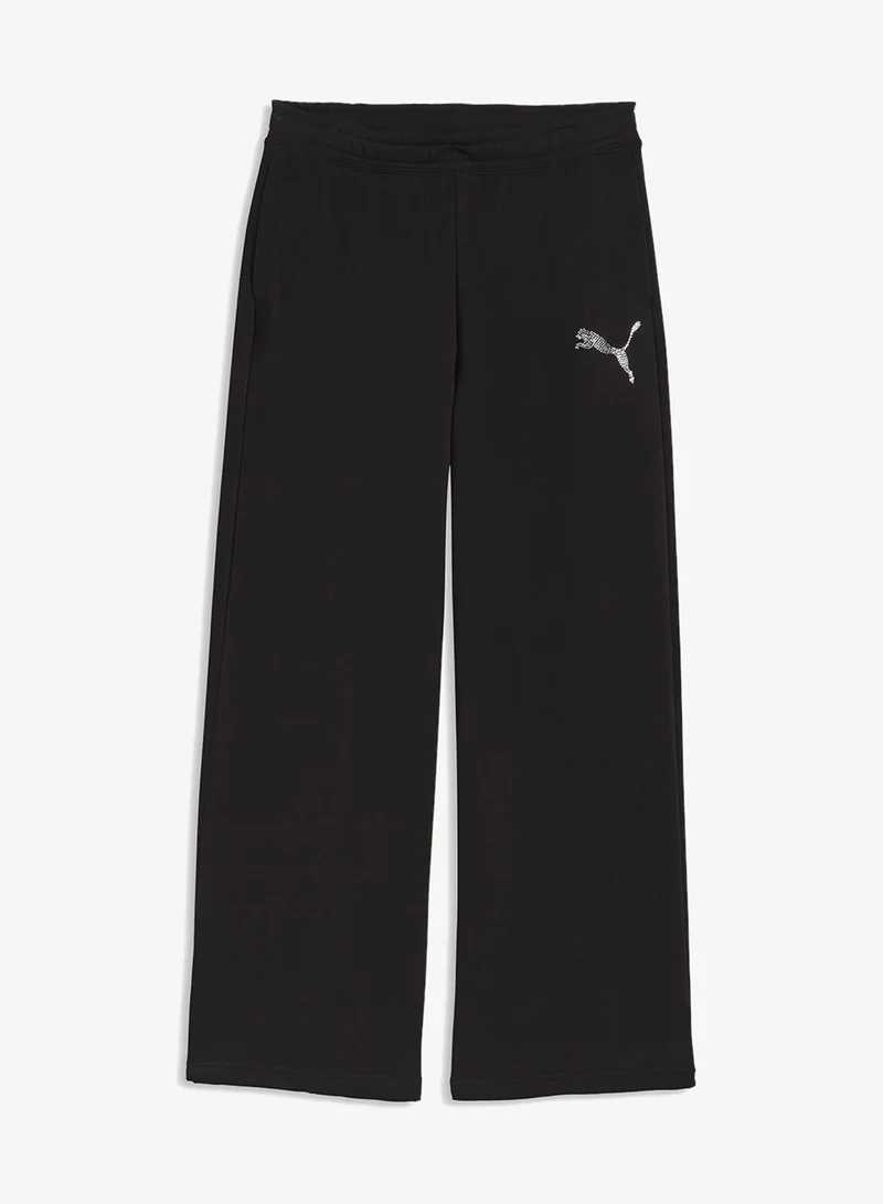 PUMA Essential Luxe Graphic Slouchy Pants