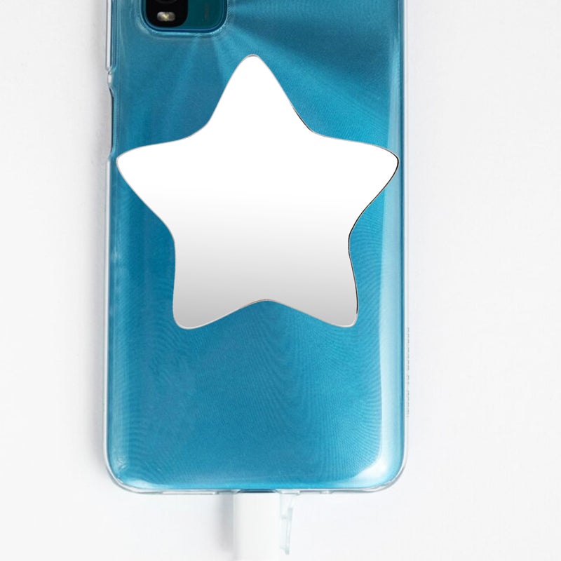 5Pcs Mirror Decal for Smartphone Stick-On Mirror Phone Star Charm Sticker - Image 2