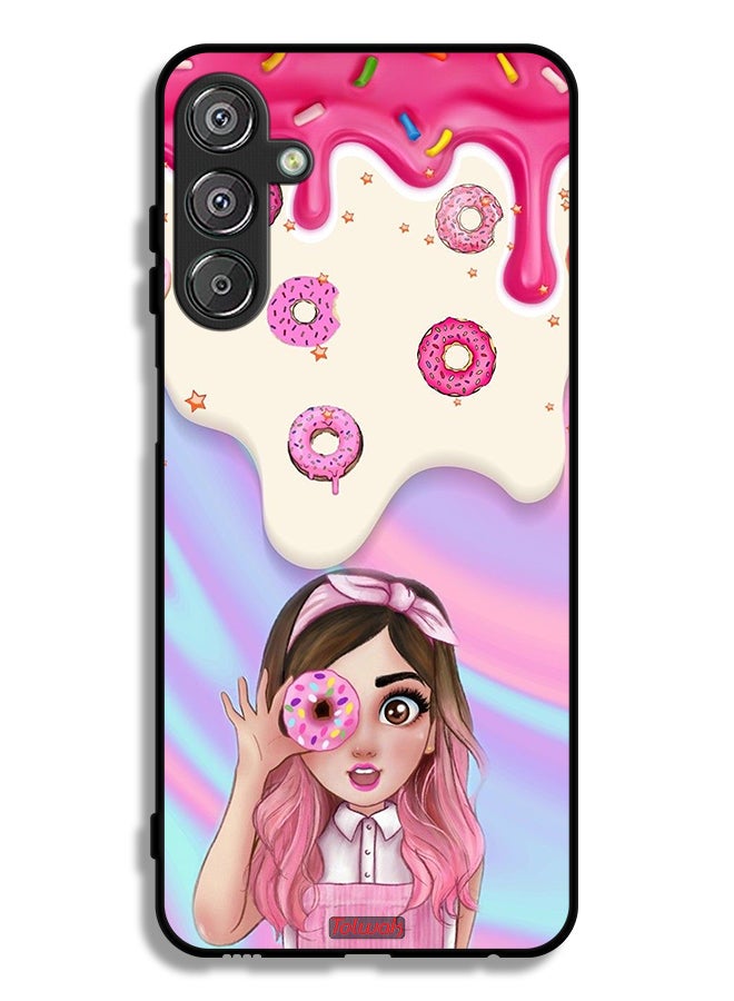 Tolwak Samsung Galaxy F15 5G Protective Case Cover Holding Donut - Image 1