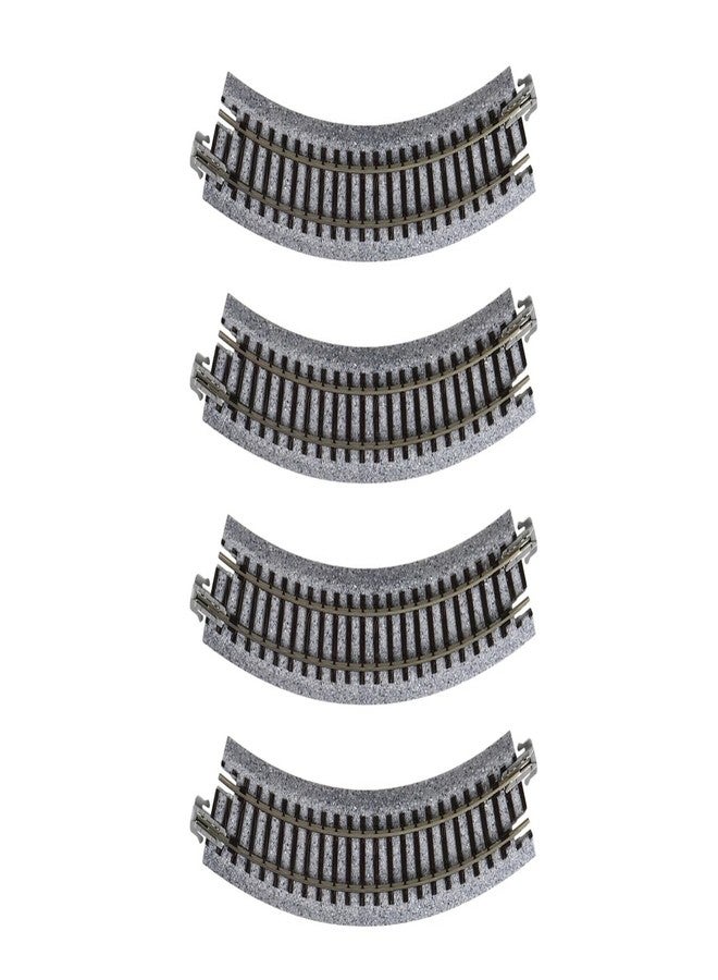 Kato USA Model Train Products UNITRACK Compact Tracks (4-Piece), 150mm/(6") Radius/45-Degree - Image 1