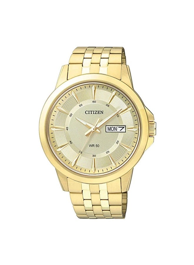 سيتيزن ساعة سيتيزن رجالية كوارتز، عرض تناظري وسوار من الفولاذ المقاوم للصدأ BF2013-56P - Image 1