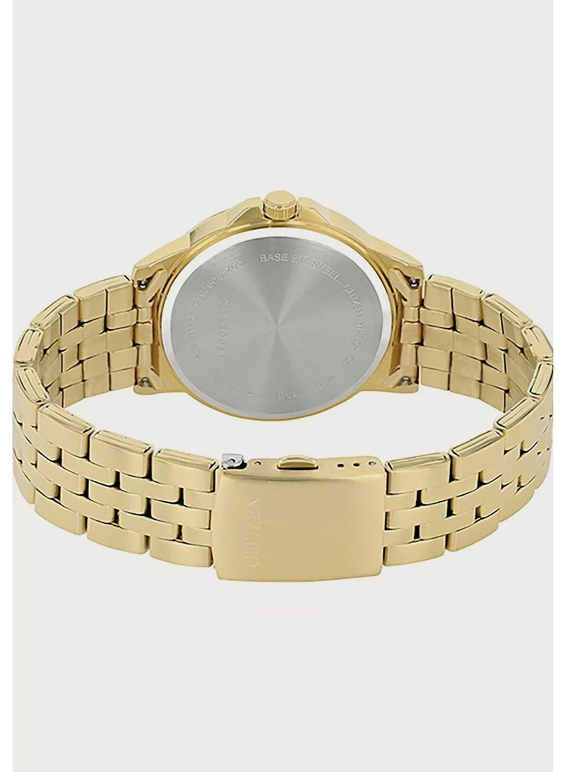 سيتيزن ساعة سيتيزن رجالية كوارتز، عرض تناظري وسوار من الفولاذ المقاوم للصدأ BF2013-56P - Image 3