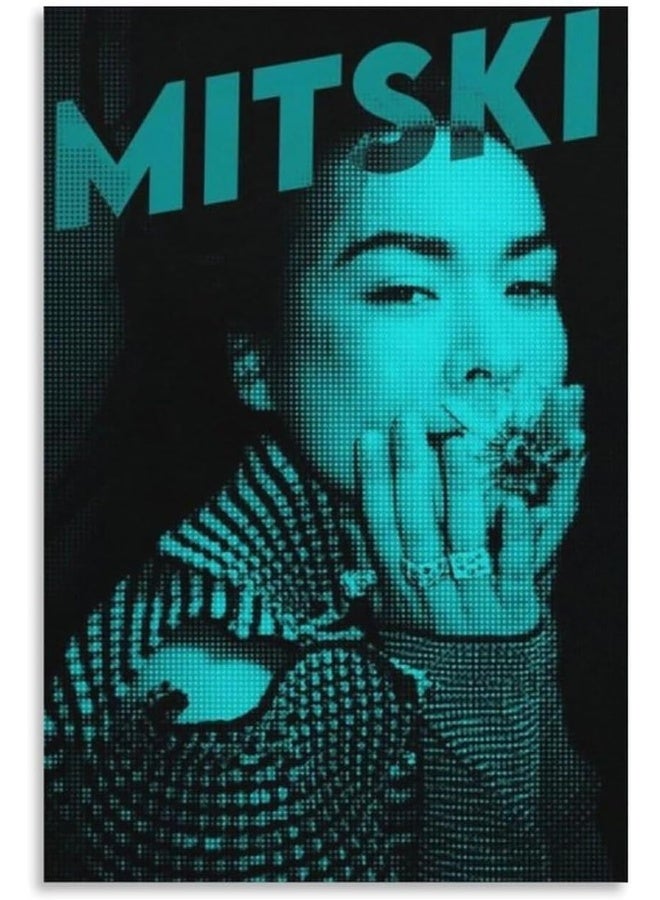 EMODA niron Mitski Poster Music Singer Posters Canvas Art Poster And Wall Art Picture Print Modern Family Bedroom Decor Posters 12x18inch(30x45cm) - Image 1