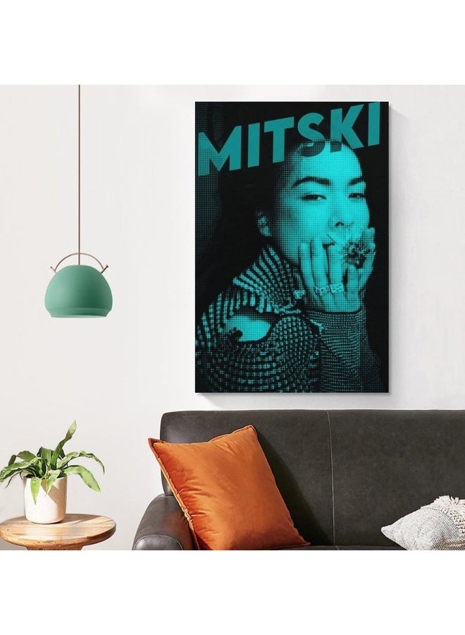 EMODA niron Mitski Poster Music Singer Posters Canvas Art Poster And Wall Art Picture Print Modern Family Bedroom Decor Posters 12x18inch(30x45cm) - Image 2