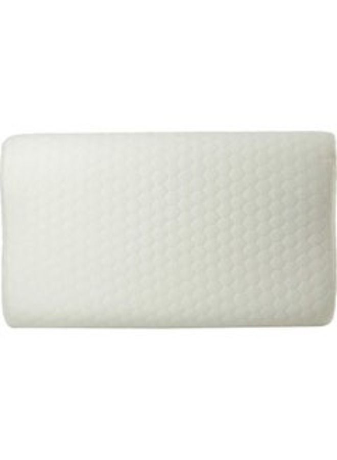 Pain Relief Neck Support Memory Foam Sleep Pillow Cotton White 31 x 50centimeter - Image 2