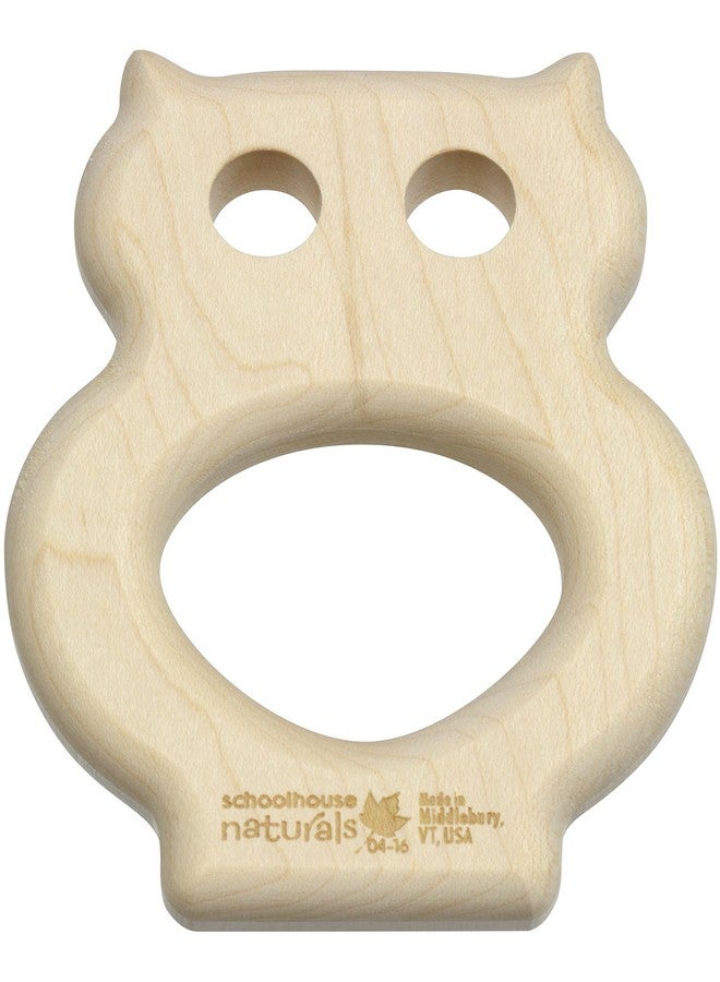 Maple Landmark Owl Shaped Maple Teether Made In Usa - Image 2