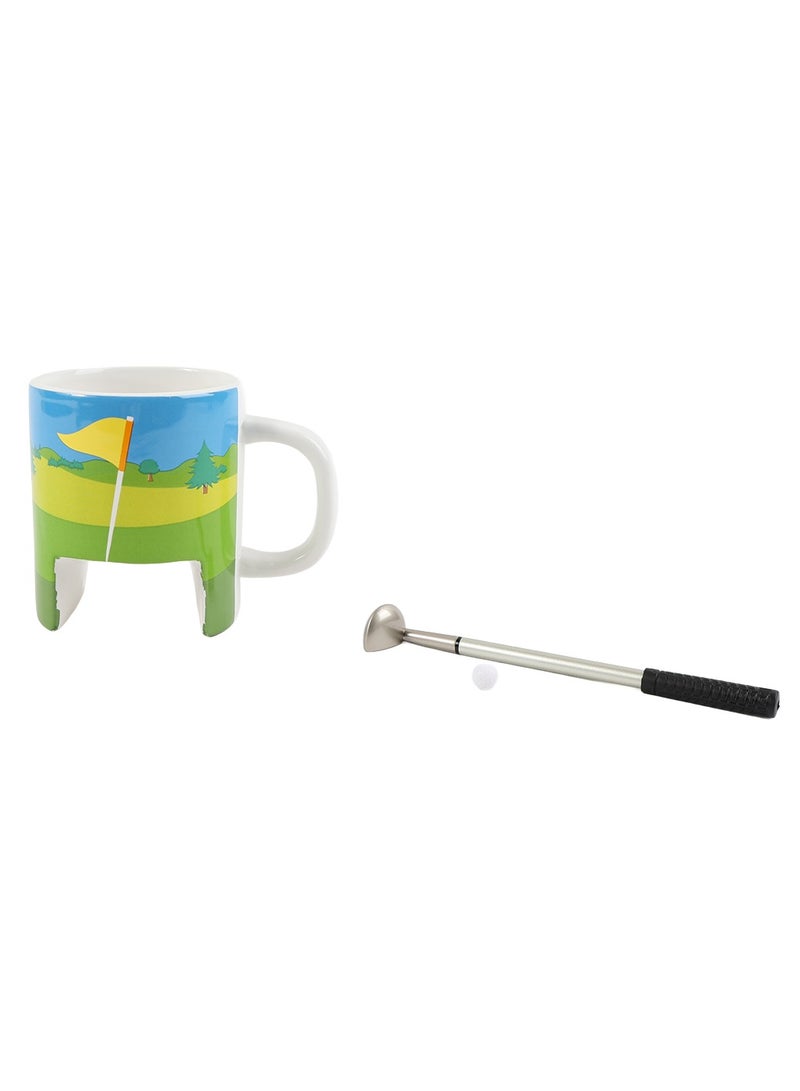 Midi Innovative Golf Coffee Mug with Putter & Ball - Desk Game - Image 2