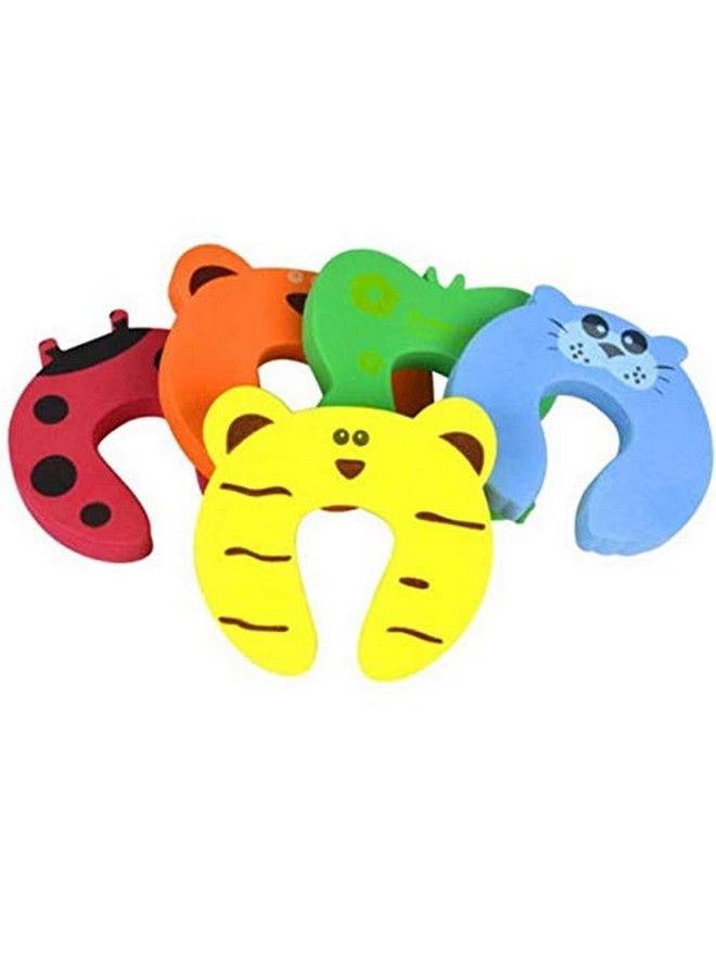 Orcoa Finger Pinch Foam Door Guard;Stopper Prevent Finger Pinch Injuries(Random Designs) (Pack Of 4) - Image 2