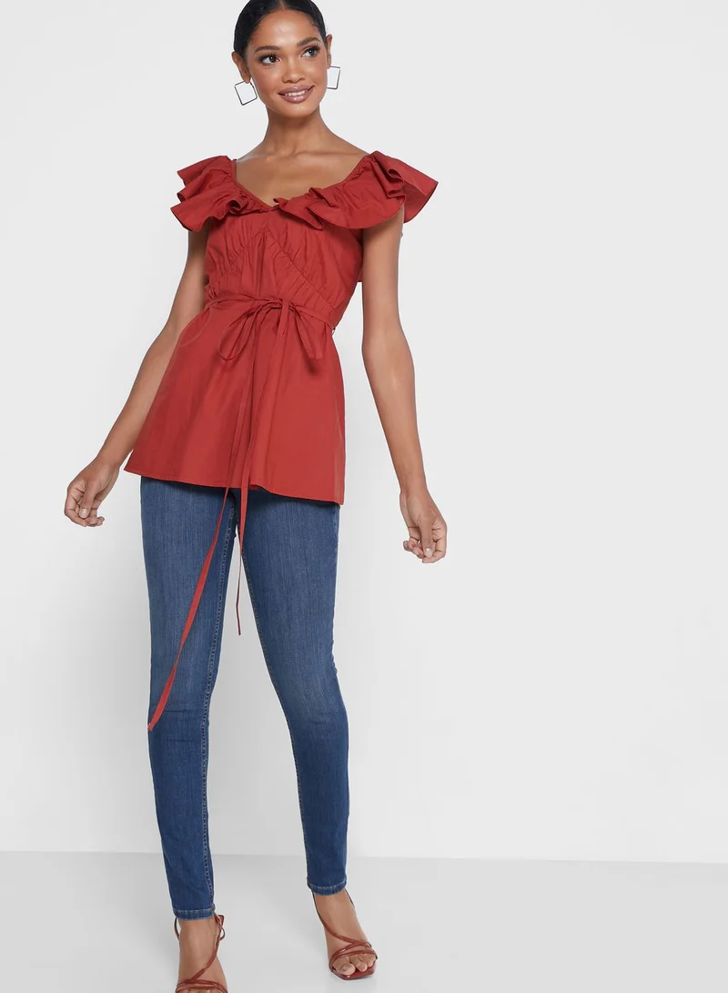 French Connection High Waist Skinny Jeans