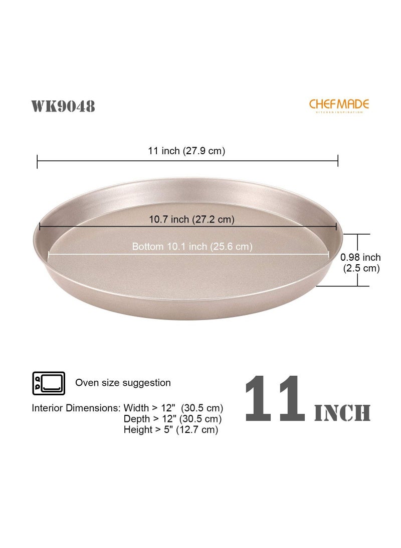 chefmade Pizza Pan 10 Inch Non Stick Pancake Bakeware - Image 2