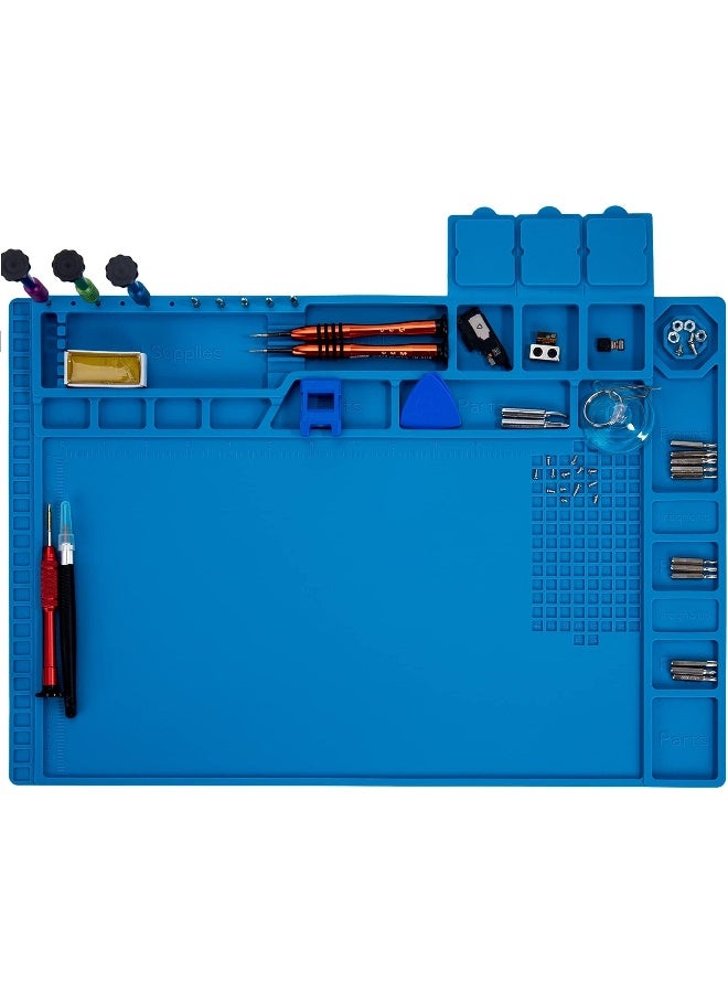 Hpfix Soldering Mat Heat Resistant 572 F Silicone Insulation Mat For Bga Soldering Station, Ceatech Non-Skid Electronic Repair Mat With 26Cm Scale Ruler - Image 2