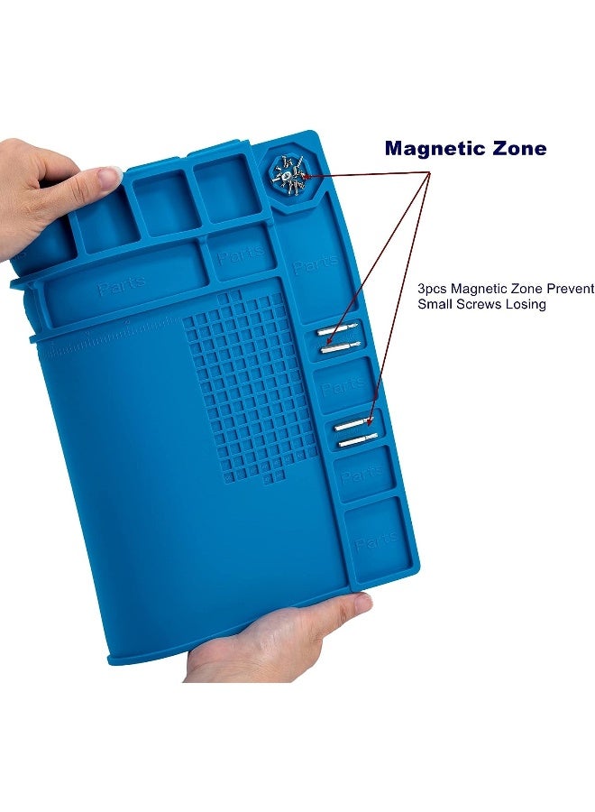 Hpfix Soldering Mat Heat Resistant 572 F Silicone Insulation Mat For Bga Soldering Station, Ceatech Non-Skid Electronic Repair Mat With 26Cm Scale Ruler - Image 4