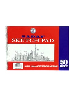 Spiral Sketch Pad, B4 Size, White 100 gsm 50 Sheets
