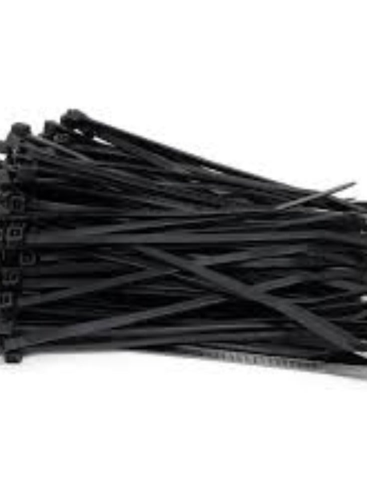 KNP KNP Black Multi Purpose Nylon Cable Ties 600x9mm are Essential Tools for Professional and DIY Projects Offering a Secure and Efficient Solution for Cable Management and Organization.  - Image 1