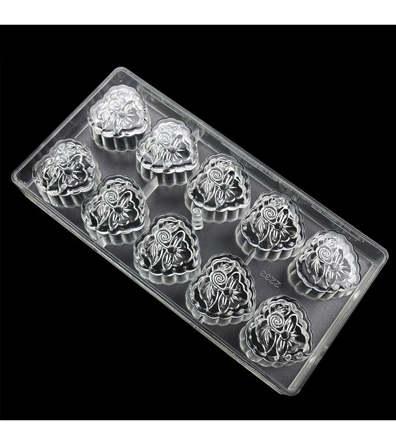 Transparent Chocolate Mold Model 2233 Three Dimensional Flower Pattern DIY Baking Tool Food Grade Material for Filling Candy Molds - Image 4