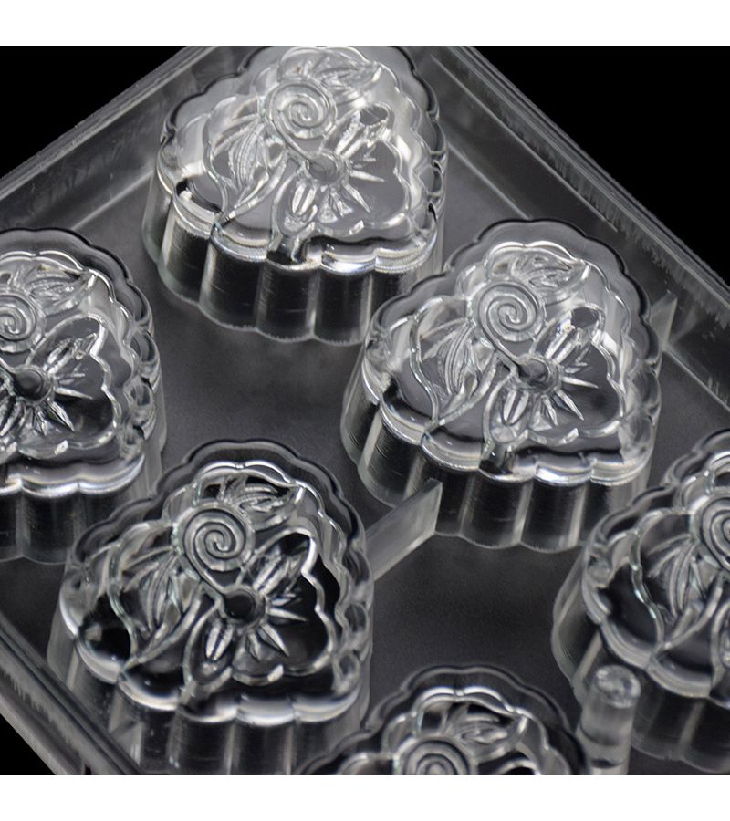 Transparent Chocolate Mold Model 2233 Three Dimensional Flower Pattern DIY Baking Tool Food Grade Material for Filling Candy Molds - Image 3