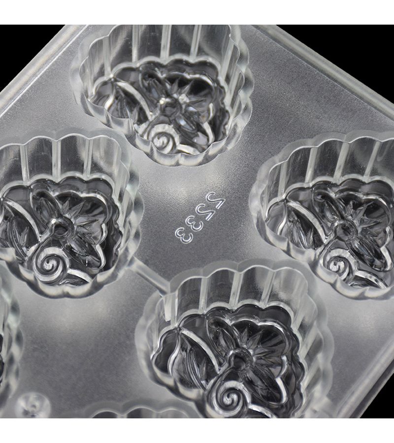 Transparent Chocolate Mold Model 2233 Three Dimensional Flower Pattern DIY Baking Tool Food Grade Material for Filling Candy Molds - Image 5
