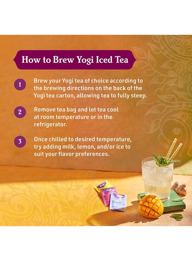 شاي يوغي مجموعة أكياس شاي الكركديه والورد المهدئ لديتوكس البشرة - 16 كيس - Image 4