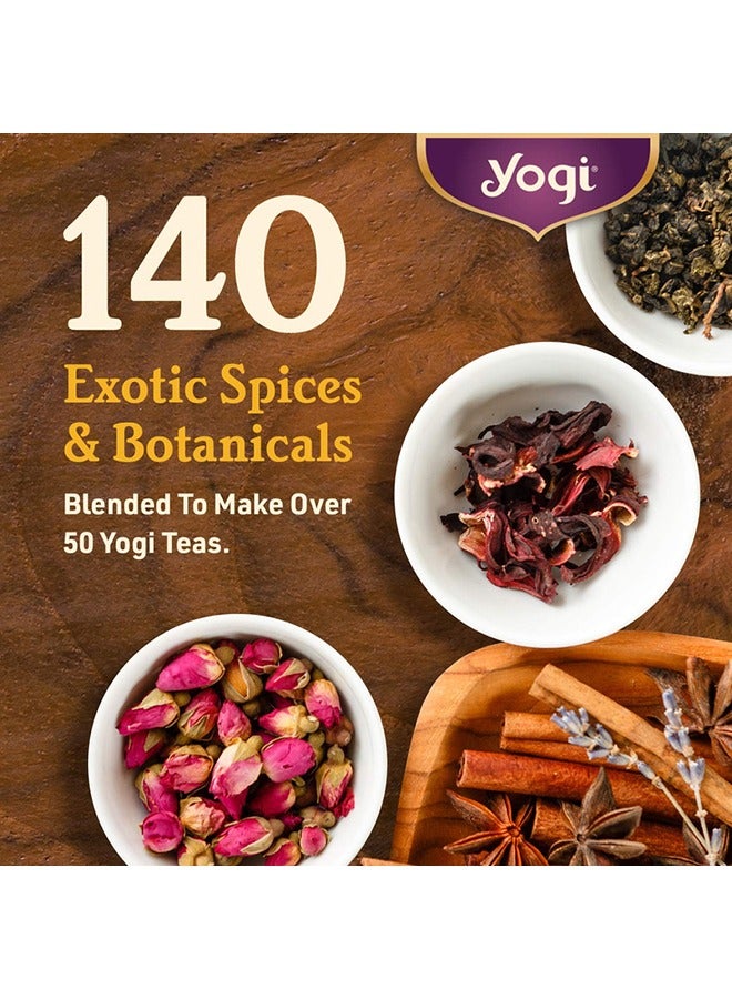 شاي يوغي مجموعة أكياس شاي الكركديه والورد المهدئ لديتوكس البشرة - 16 كيس - Image 5