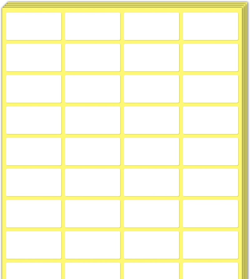 TownStix 1000 Pieces 2 x 1 inch  White Labels Stickers to Write On Blank Stick On Adhesive Sticky Labels - Image 1